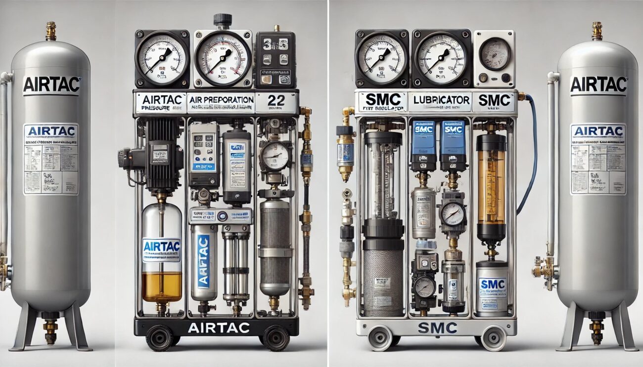 مقایسه واحد مراقبت پنوماتیک طرح smc و طرح ایرتک